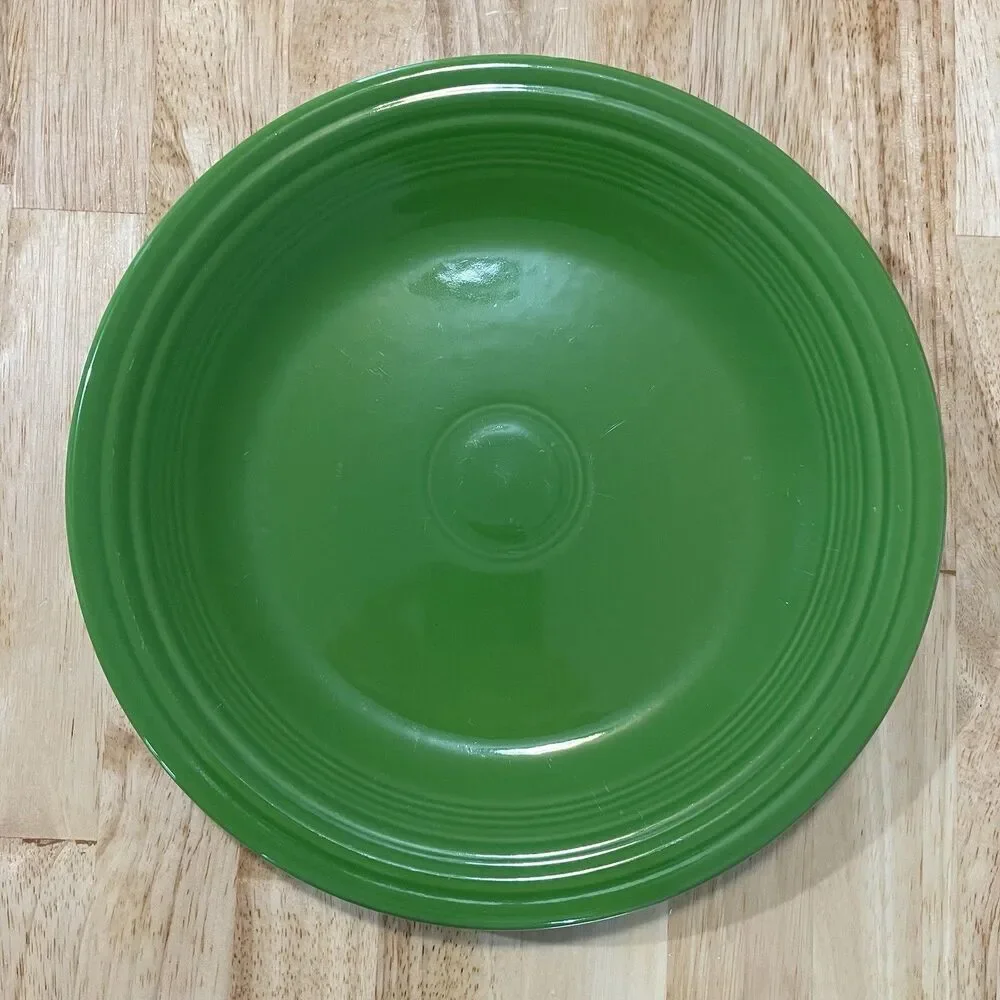 Vintage Fiesta Dinner Plate 10.5” Green Homer Laughlin FiestaWare